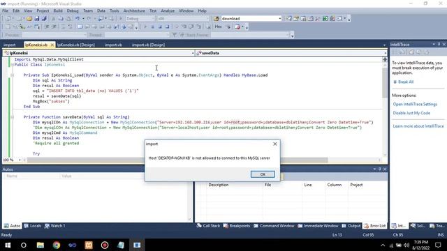 Cara koneksi database mysql - vb net menggunakan alamat ip address смотреть онлайн