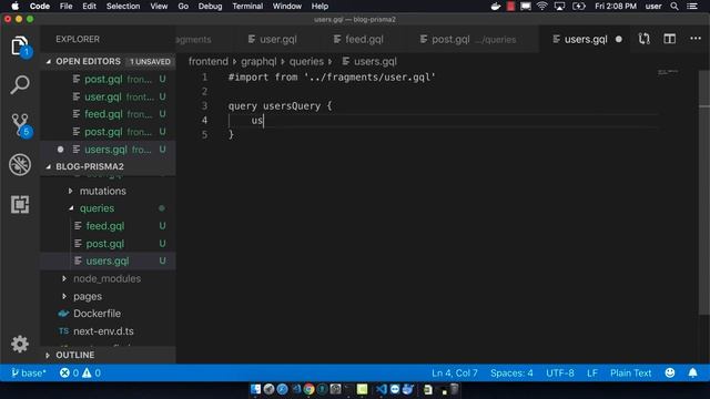 Fullstack with Prisma, Next.js and Docker 11- Create Queries, Mutations and Fragments to Next.js смотреть онлайн