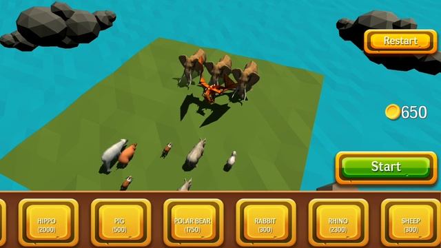 Beast Battle Simulator СИМУЛЯТОР БИТВЫ ЖИВОТНЫХ #1 #Мобильные игры смотреть онлайн