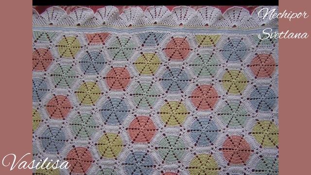 Вязание пледов. + схема смотреть онлайн