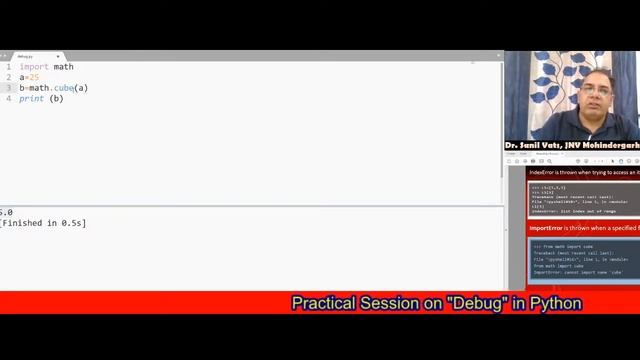 Errors in Python (Debug) смотреть онлайн