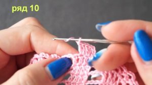 Детское ажурное платье "АНАНАСЫ" крючком. Часть 2. Child fishnet dress.