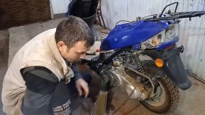 как завести скутер на газу