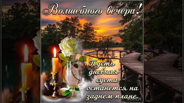 Добрый вечер. Пусть этот вечер очарует и принесет желанный покой 🌸🌸🌸