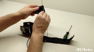 Установка пружины возврата в инерционный механизм ремня безопасности