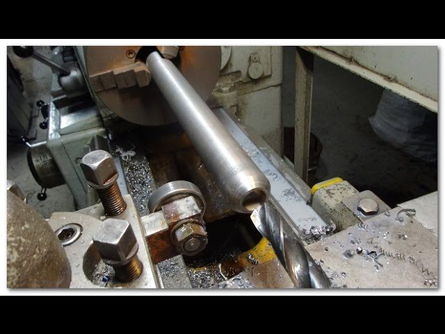 Как сверлить длинные валы? СПЕЦприспособление для токарного станка смотреть онлайн