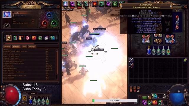 How To Craft My Synthesized (+2 Socketed Minion Gems) Glove in 3.11 Harvest League - 435 смотреть онлайн