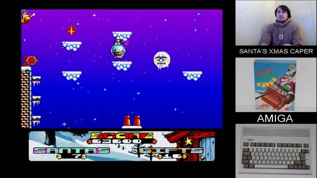 Santa's Xmas Caper для AMIGA - Полное Прохождение смотреть онлайн