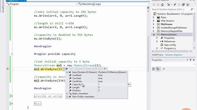 .Net 4.5 Streaming Tutorial 86 - Demo MemoryStream смотреть онлайн