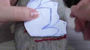 Фелтинг. Набиваем рисунок на валенки Часть 1