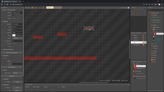 Construct 3 Tutorial #2 - GRAPPLING HOOK - Level Design with Tilemap смотреть онлайн