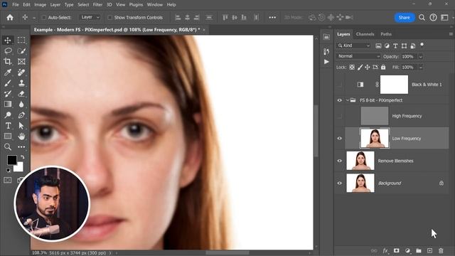 Modern Frequency Separation: So Much Easier! - Photoshop смотреть онлайн