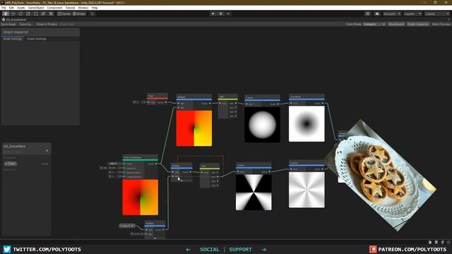Unity: Procedural Snowflakes with Shader Graph. ❄ смотреть онлайн