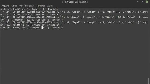 mongodb mongo shell count(), sort(), limit() and $exists in iris data смотреть онлайн