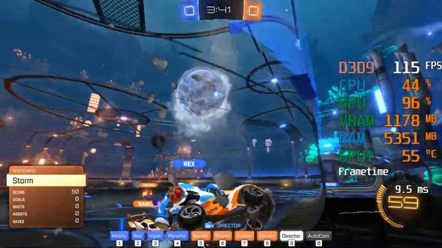 GeForce GTX 1650 -- AMD Ryzen 3 3200G -- Rocket League FPS Test смотреть онлайн