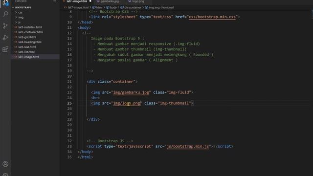 #7 - Image | Belajar Bootstrap 5 смотреть онлайн