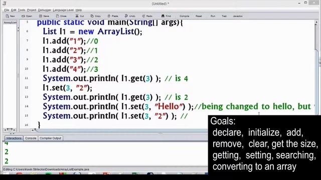 ArrayList Lecture смотреть онлайн