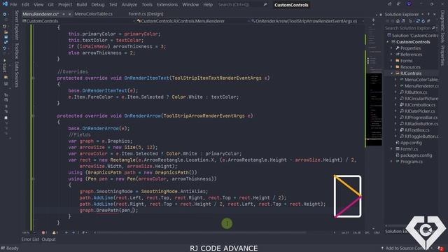 Dropdown Menu - Custom ContextMenuStrip (Multilevel) - C# & WinForms смотреть онлайн
