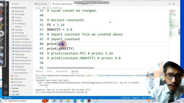 Python Identifiers rule | Python keyword & literals - Learn Python for beginners смотреть онлайн