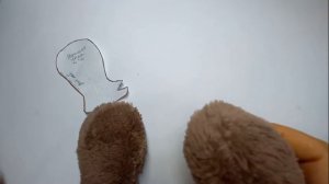 🎀🎁Плюшевый медведь из ткани 🐻 без использования швейной машинки по выкройке.