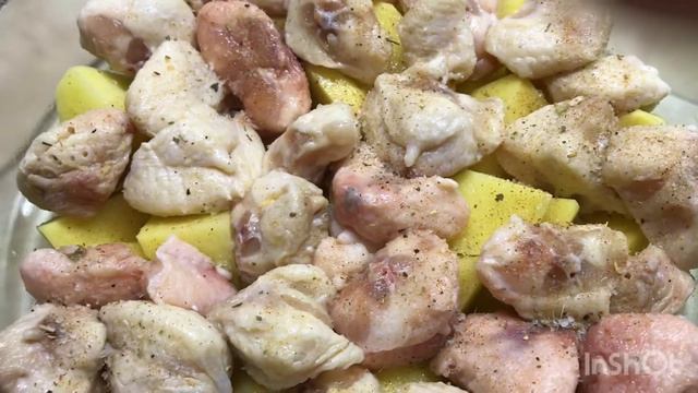 Куриные хвостики с картошкой #картофель #куриныехвостики