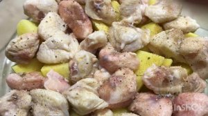 Куриные хвостики с картошкой #картофель #куриныехвостики