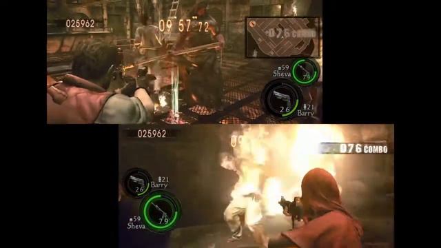 Resident Evil 5 Mercenaries United Split Screen Prison Barry S.T.A.R.S & Sheva Fairytale смотреть онлайн