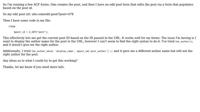 Wordpress: Pulling author name via $_GET parameter смотреть онлайн