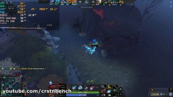 Intel Core i3-1115G4 \ Intel UHD Graphics \ DotA 2 at 1080p low settings (12GB RAM)