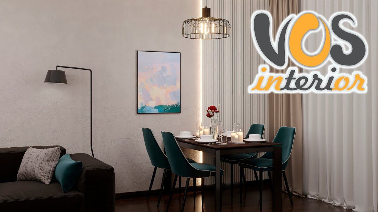 Дизайн проект маленького таунхауса в 4К