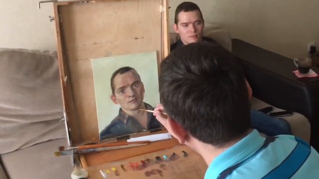 Portrait Painting With Andrey Potapov. Портрет с натуры