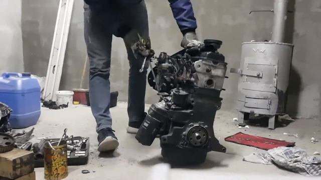 снятие грм, тнвд, форсунок на моторе фольксваген дизель смотреть онлайн