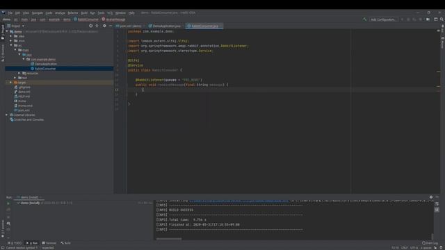 예비 개발자를 위한 개발 영상 - 017.Spring Boot에서 Rabbit MQ 메시지 받기 смотреть онлайн