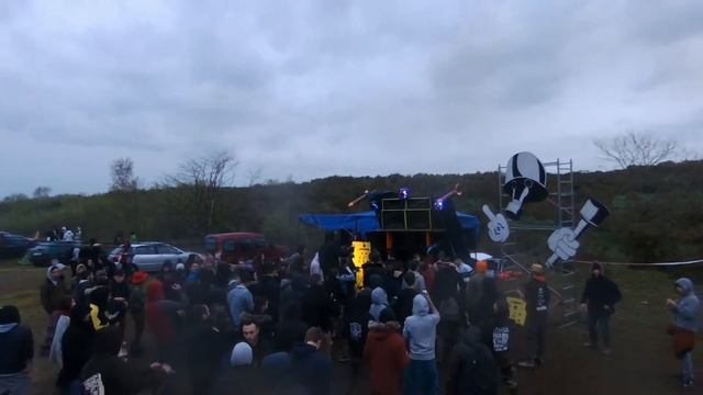 Free party // Core'o'zif & éclipsés //14.04.2018 vue d un drone смотреть онлайн