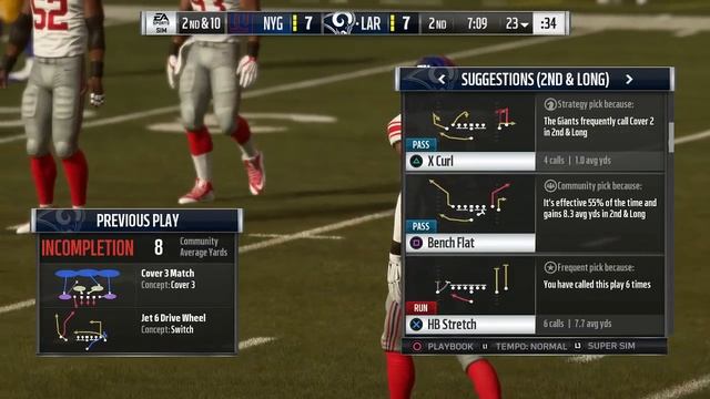 Madden 19 Gameplay - New York Giants vs Los Angeles Rams (Madden NFL 19 PS4 Pro) смотреть онлайн