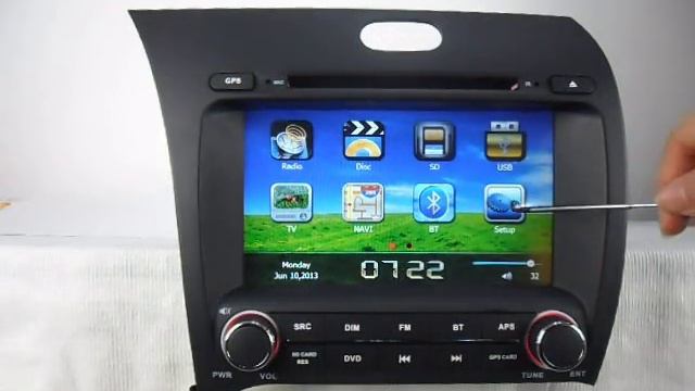 Car DVD Player GPS Navigation TV Bluetooth for Kia Forte 2013 2014 смотреть онлайн
