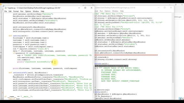 Python PYQT Login and Register Part - 2 смотреть онлайн