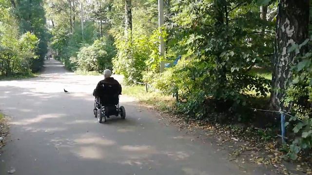 Первая прогулка на инвалидной коляски. смотреть онлайн