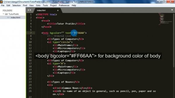 How To Change Text color In HTML - Foreground & Background Color In HTML Session 4 | Tutor Pratik