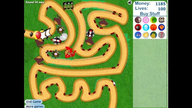 Bloons Tower Defense 3 Flash Game Playthrough смотреть онлайн