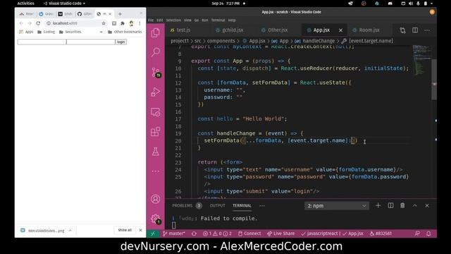AM Coder - Intro to React cinq - How to Handle Forms with React (handleChange, handleSubmit) смотреть онлайн