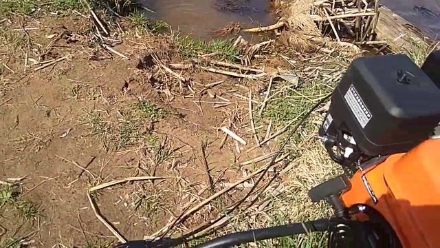 Мотор болотоход с гибким валом. Обкатка ДВС. смотреть онлайн