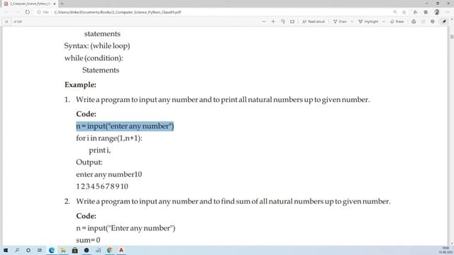 Python Class 12 Chapter 1 | Parameters, Arguments, Looping Programs | Part 3 смотреть онлайн