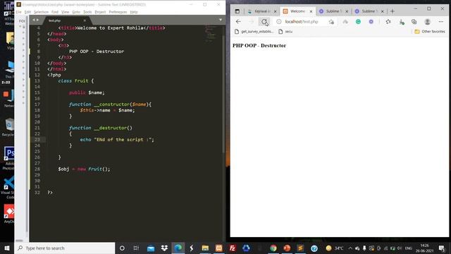 OOP Destruct Method Tutorial in Hindi | PHP Tutorials | Expert Rohila смотреть онлайн