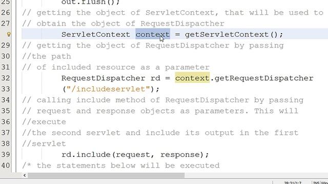 RequestDispatcher | Calling a Servlet from Servlet (CS506) смотреть онлайн