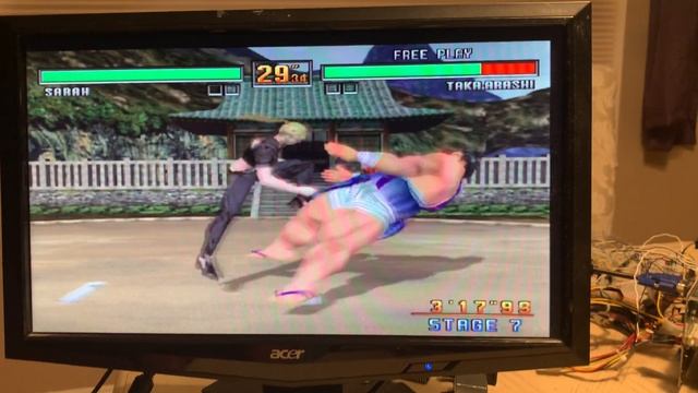 Virtua Fighter 3 arcade board w/ Sega Genesis controller смотреть онлайн