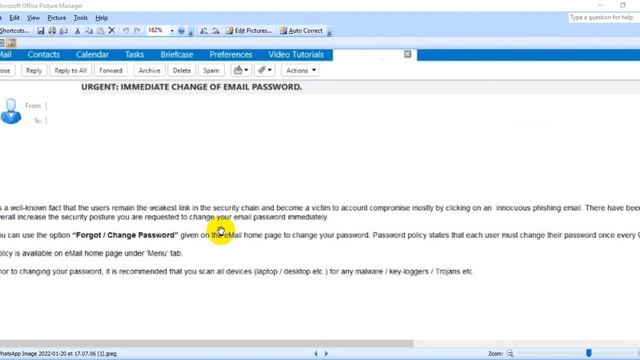URGENT - Immediate Change of NIC Government Email Password for securing your email account. смотреть онлайн