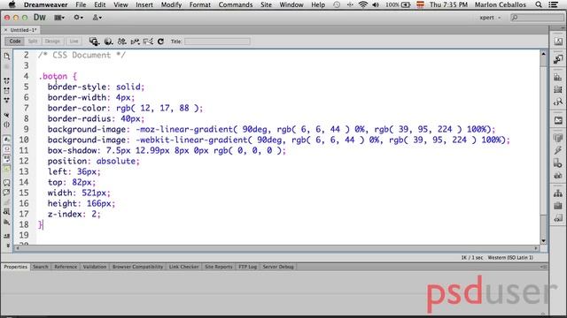 Copiar CSS de capas en Photoshop CS6.1 смотреть онлайн