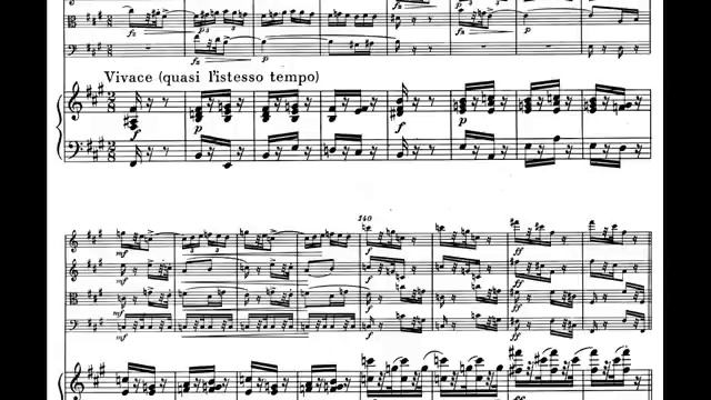 Hamelin Plays Dvorak - Piano Quintet No. 2 (2nd Mvt, With Leipzig Quartet) Audio + Sheet Music