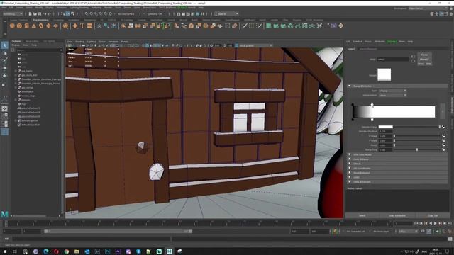MAYA FOR BEGINNER, RAMP TEXTURE NODE IN HYPERSHADE START TEXTURING WINDOWS SNOWBALL смотреть онлайн
